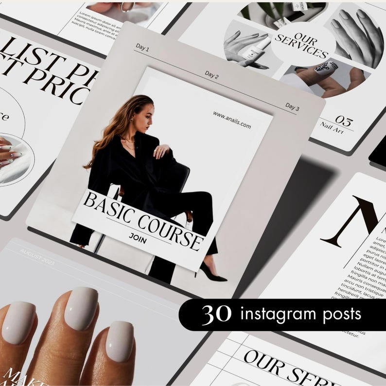 Nail Tech & Salon Template Bundle