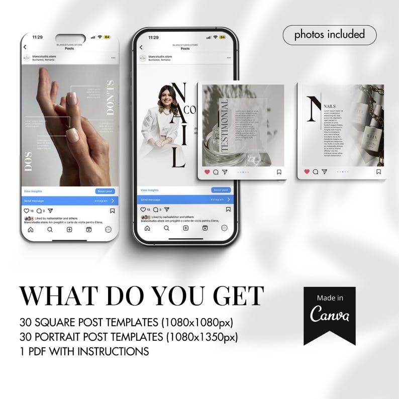 Nail Tech & Salon Template Bundle