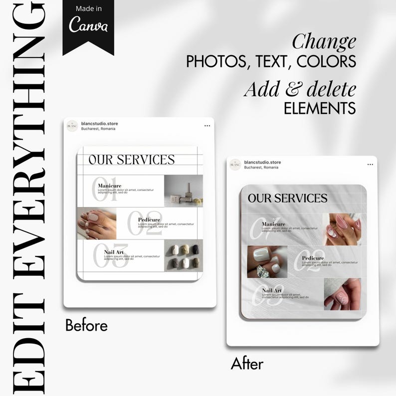 Nail Tech & Salon Template Bundle