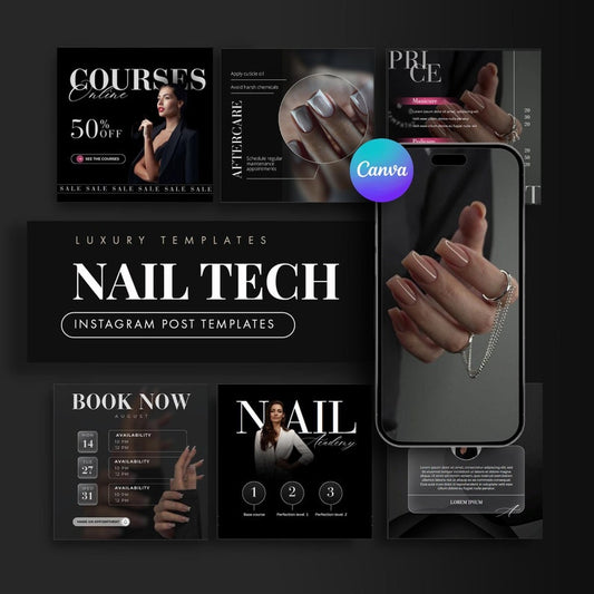 Nail Tech & Salon Template Bundle
