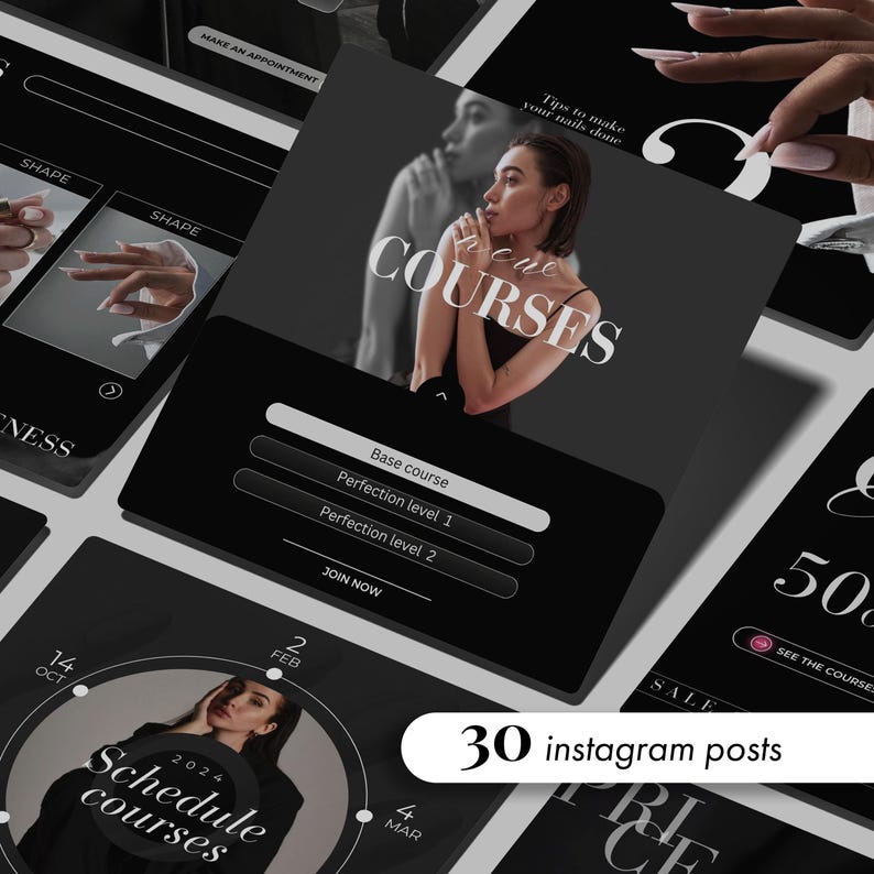Nail Tech & Salon Template Bundle