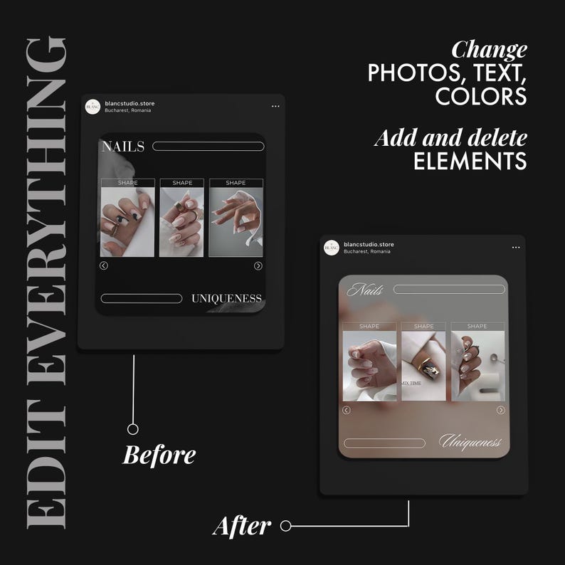 Nail Tech & Salon Template Bundle