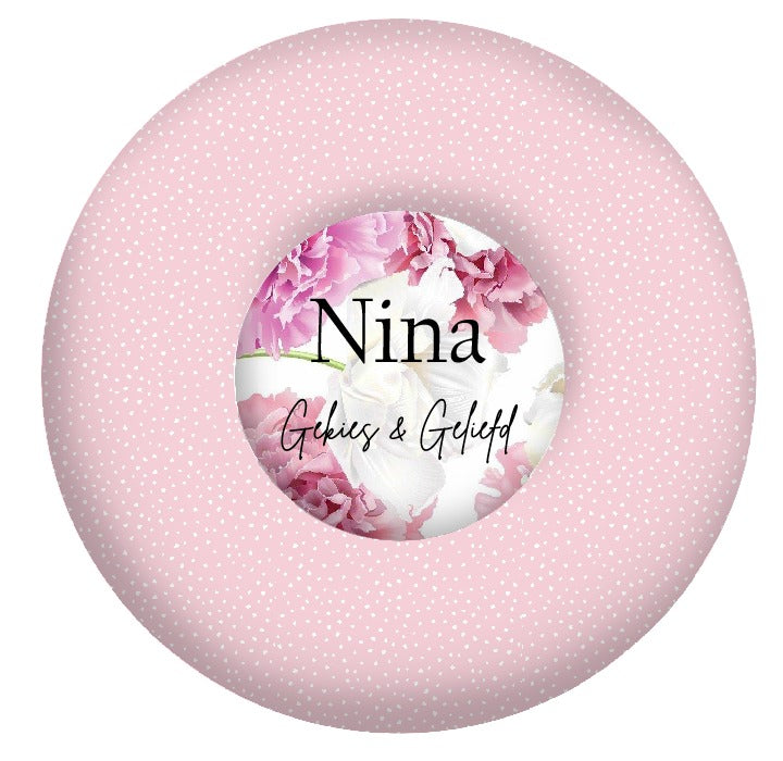 Pink Floral Play Donut